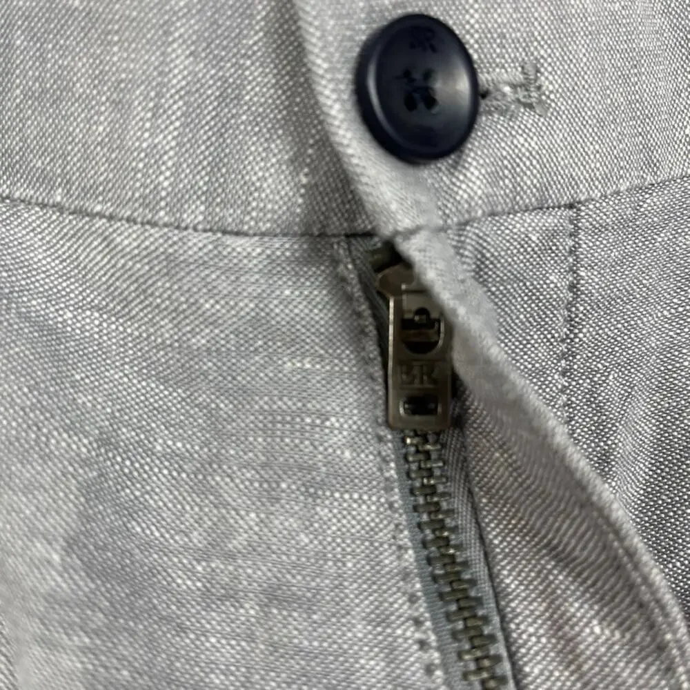 Banana Republic Kentfield Pant Men's Size 34x34 Gray Front Pockets Chino